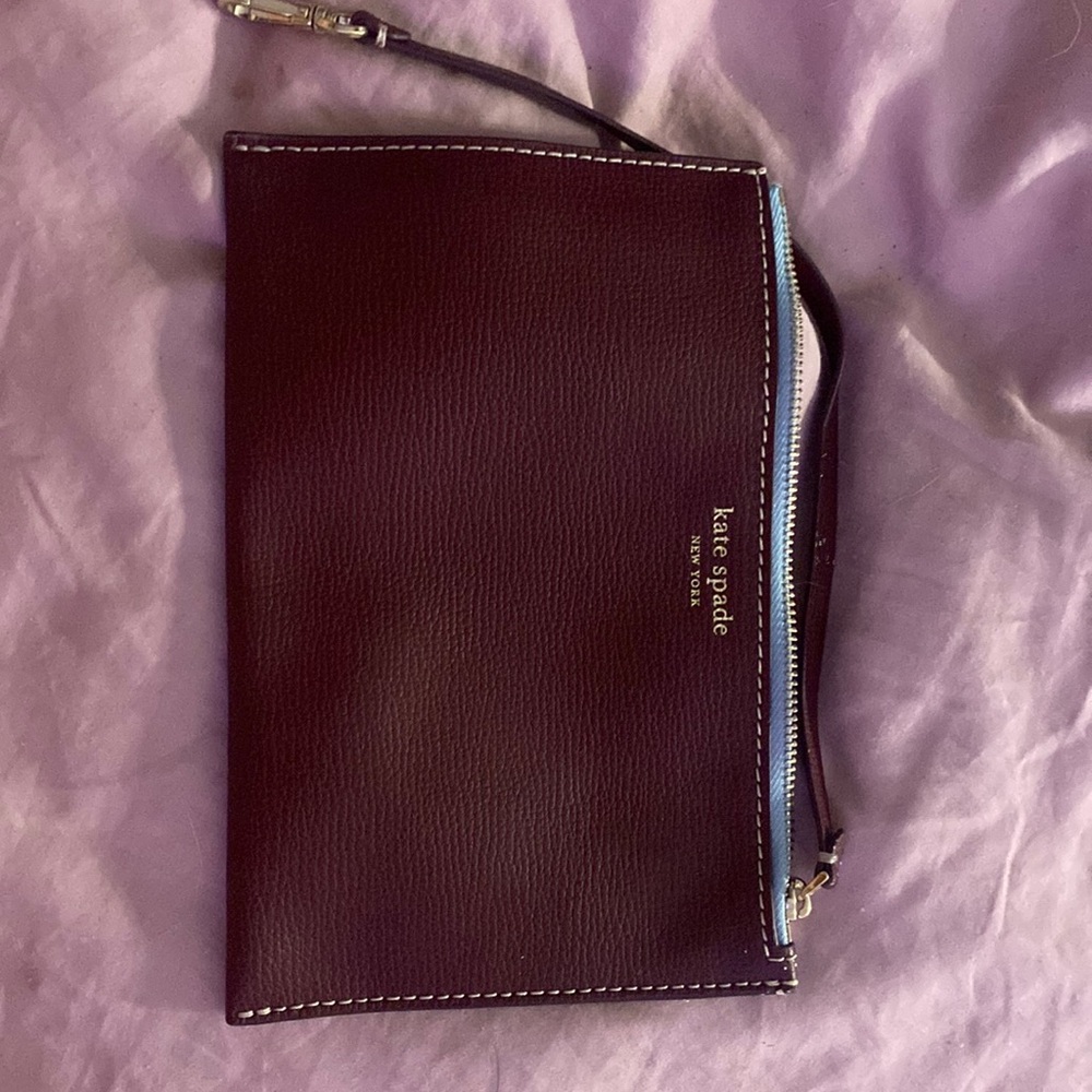 ❤️ Kate Spade ♠️ Cedar Street Maroon/Brown wristlet